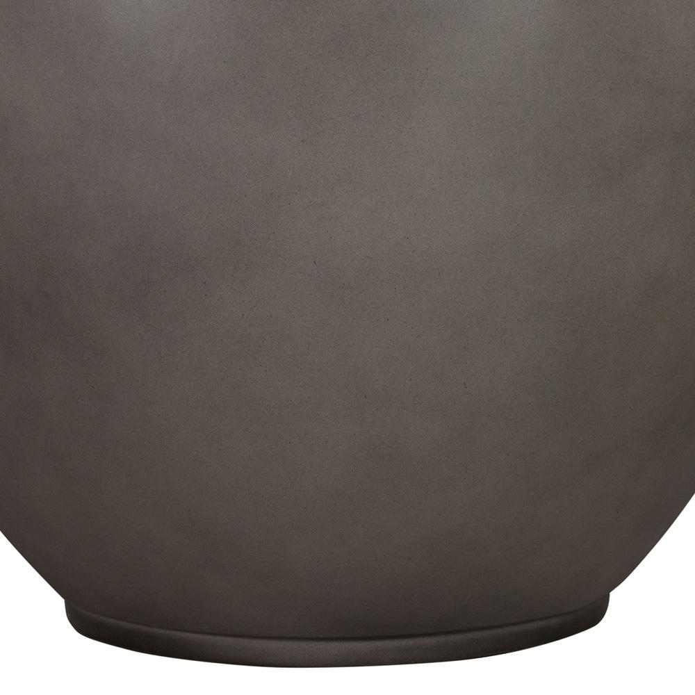 Armen Living - Moonstone Large Indoor or Outdoor Planter in Grey Concrete - LCMHLGPLGR veiw 3