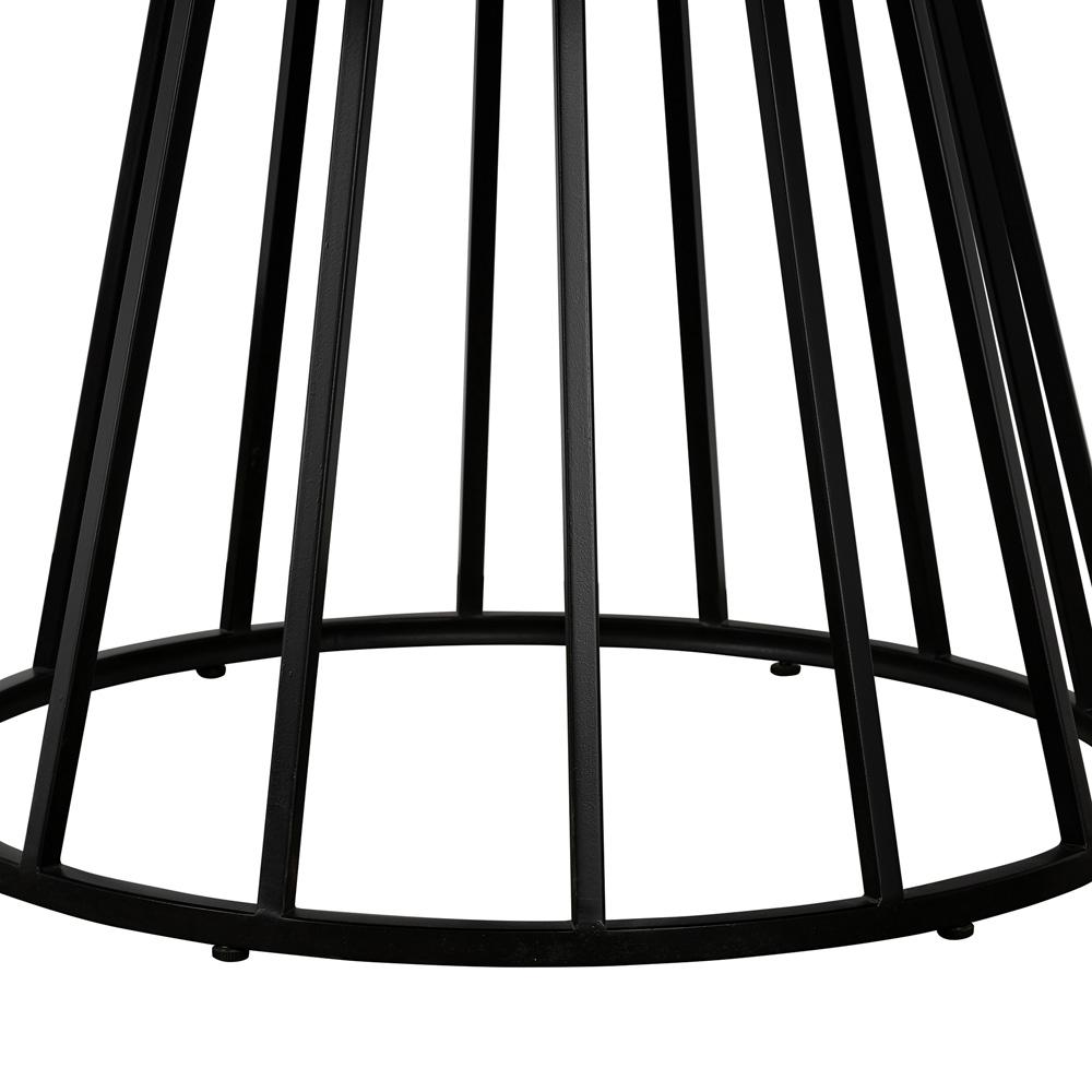 Armen Living - Motion Oak and Metal Round Dining Table - LCMTDIOA veiw 4