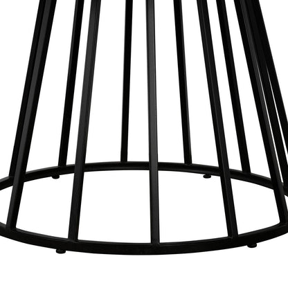 Armen Living - Motion Oak and Metal Round Dining Table - LCMTDIOA veiw 4