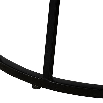 Armen Living - Motion Oak and Metal Round Dining Table - LCMTDIOA veiw 5