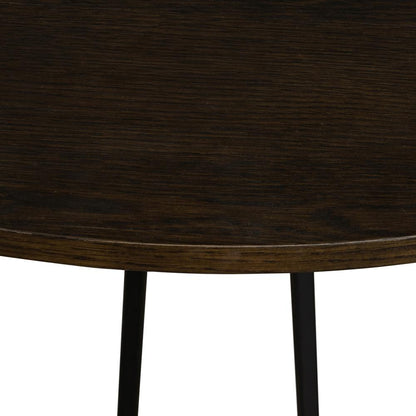 Armen Living - Motion Oak and Metal Round Dining Table - LCMTDIOA veiw 6