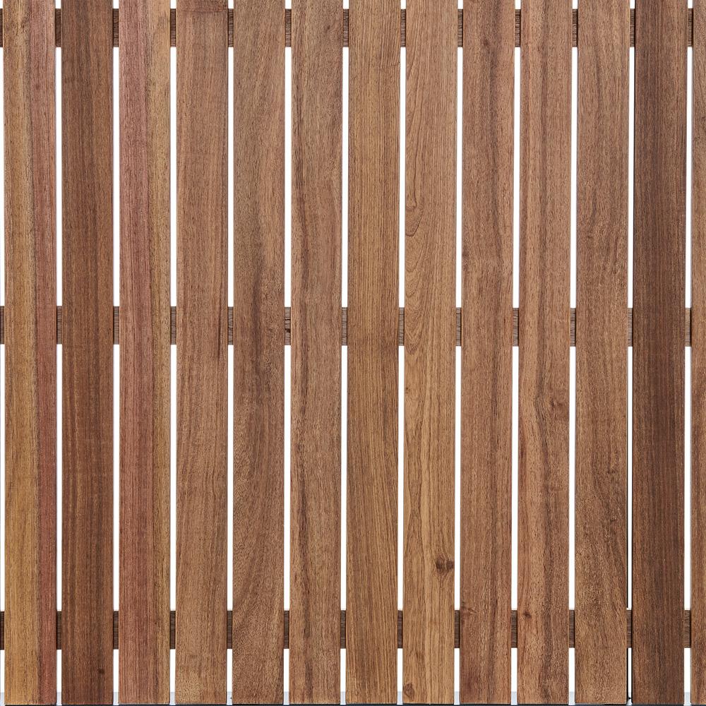 Armen Living - Nofi Outdoor Patio Dining Table in Charcoal Finish with Teak Wood Top - LCNODIGR - CLOSEOUT veiw 4