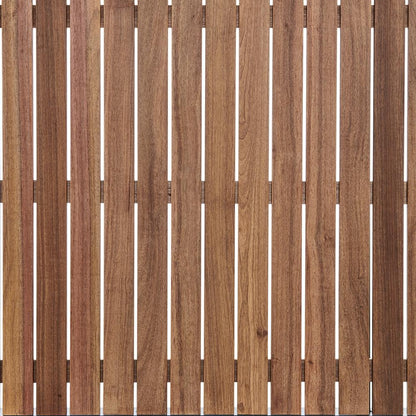 Armen Living - Nofi Outdoor Patio Dining Table in Charcoal Finish with Teak Wood Top - LCNODIGR - CLOSEOUT veiw 4