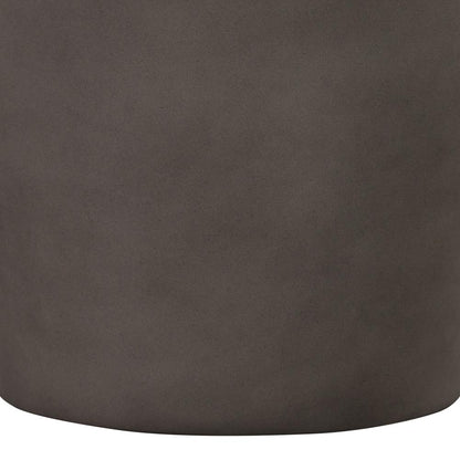 Armen Living - Obsidian Medium Indoor or Outdoor Planter in Grey Concrete with Black Accent - LCOBPLGRBL veiw 3