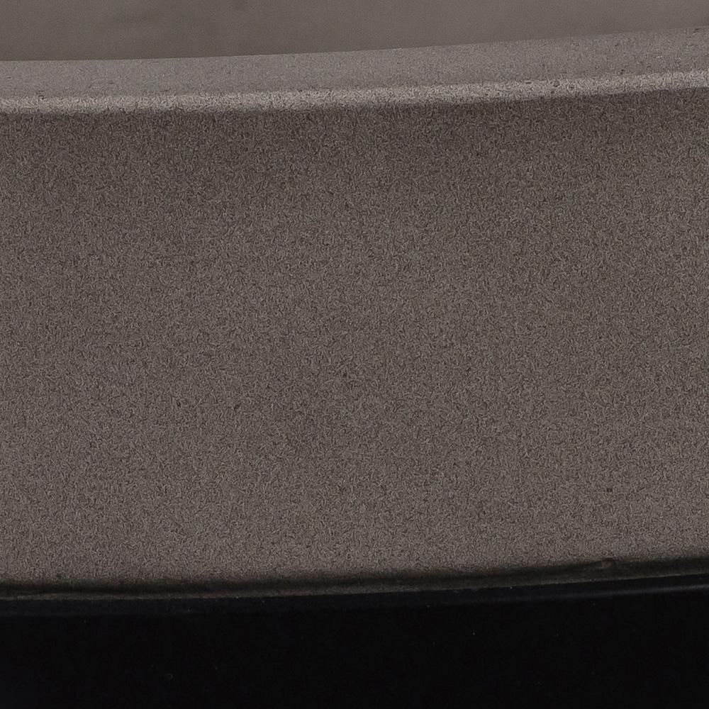 Armen Living - Obsidian Medium Indoor or Outdoor Planter in Grey Concrete with Black Accent - LCOBPLGRBL veiw 5