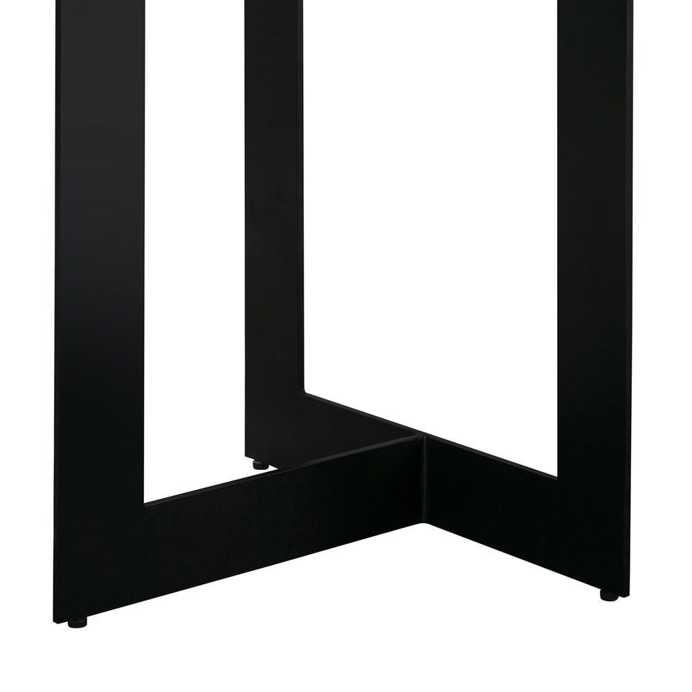 Armen Living - Odet Rectangular 87in Dining Table in Concrete and Black Metal - LCOEDIGR veiw 5