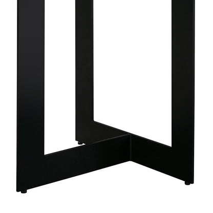 Armen Living - Odet Rectangular 87in Dining Table in Concrete and Black Metal - LCOEDIGR veiw 5