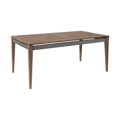 Armen Living - Orbit Outdoor Patio Dining Table in Weathered Eucalyptus Wood - LCORDIEUC veiw 1