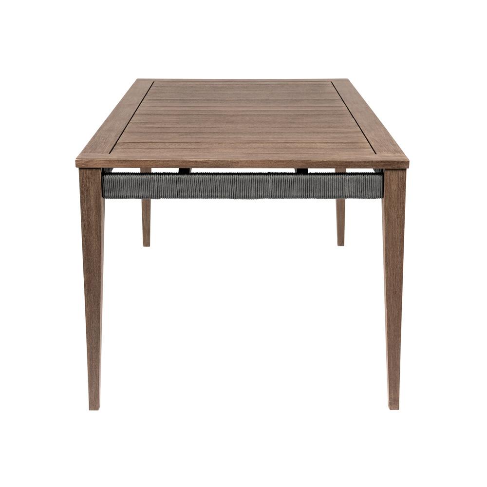 Armen Living - Orbit Outdoor Patio Dining Table in Weathered Eucalyptus Wood - LCORDIEUC veiw 4