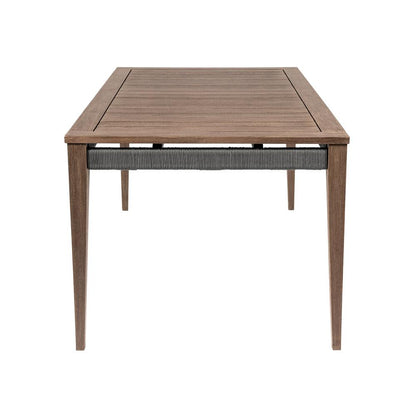 Armen Living - Orbit Outdoor Patio Dining Table in Weathered Eucalyptus Wood - LCORDIEUC veiw 4