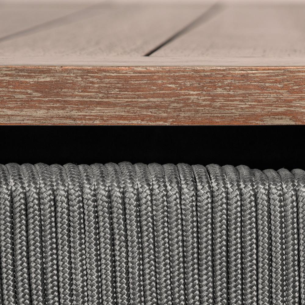 Armen Living - Orbit Outdoor Patio Dining Table in Weathered Eucalyptus Wood - LCORDIEUC veiw 7