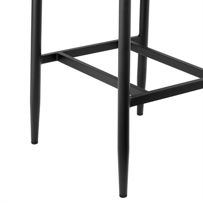 Armen Living - Orlando Outdoor Patio Bar Stool in Aluminum and Teak with Gray Cushions - LCOOBLGR30 veiw 7