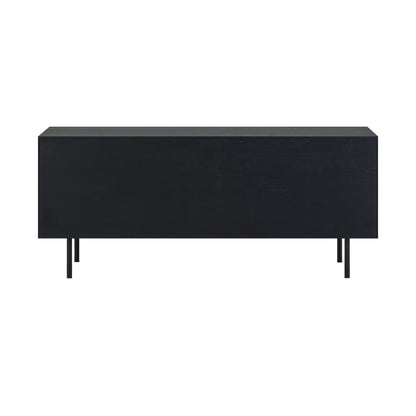 Armen Living - Pasadena 4 Door Wood Buffet Cabinet with Black Oak Finish - LCPABUBLK veiw 5