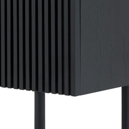 Armen Living - Pasadena 4 Door Wood Buffet Cabinet with Black Oak Finish - LCPABUBLK veiw 7