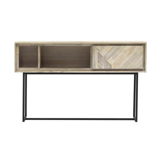 Armen Living - Peridot 1 Drawer Console Table in Natural Acacia Wood - LCPECNNAT veiw 1