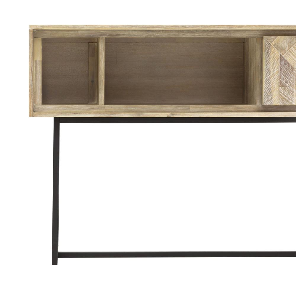 Armen Living - Peridot 1 Drawer Console Table in Natural Acacia Wood - LCPECNNAT veiw 3