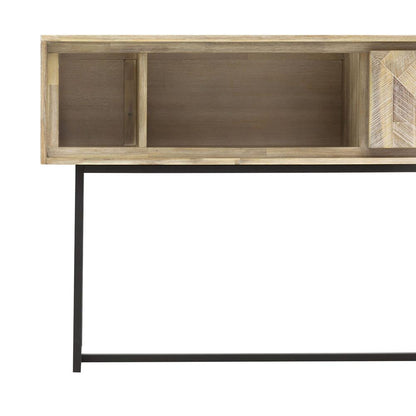 Armen Living - Peridot 1 Drawer Console Table in Natural Acacia Wood - LCPECNNAT veiw 3
