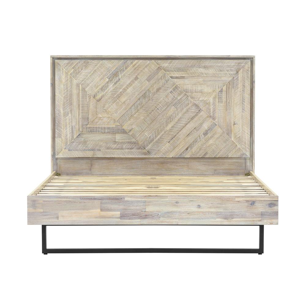 Armen Living - Peridot 3 Piece King Bedroom Set in Natural Acacia Wood - SETPEBDKG3A veiw 2