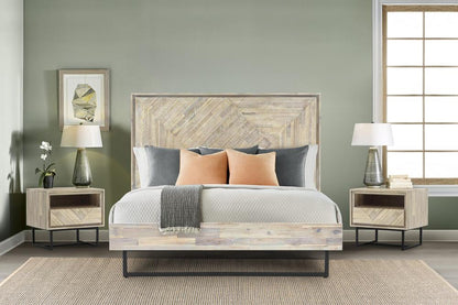 Armen Living - Peridot 3 Piece King Bedroom Set in Natural Acacia Wood - SETPEBDKG3A veiw 8