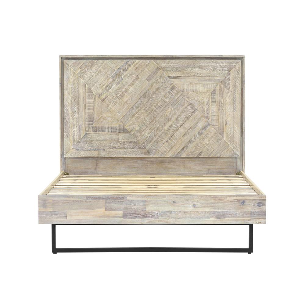 Armen Living - Peridot 3 Piece Queen Bedroom Set in Natural Acacia Wood - SETPEBDQN3A veiw 2