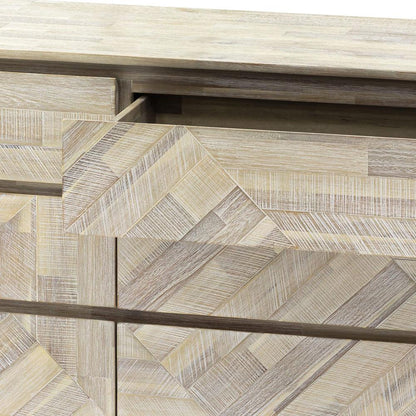 Armen Living - Peridot 4 Piece King Bedroom Set in Natural Acacia Wood - SETPEBDKG4A veiw 9