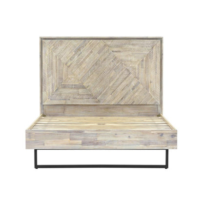 Armen Living - Peridot 4 Piece Queen Bedroom Set in Natural Acacia Wood - SETPEBDQN4A veiw 2