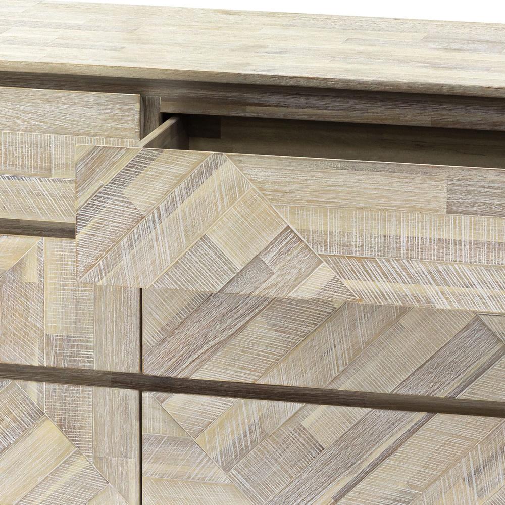 Armen Living - Peridot 4 Piece Queen Bedroom Set in Natural Acacia Wood - SETPEBDQN4A veiw 9