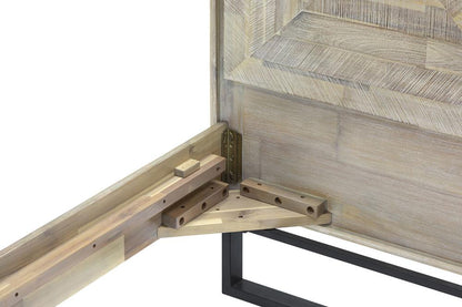 Armen Living - Peridot Queen Platform Bed Frame in Natural Acacia Wood - LCPEBDNATQN veiw 5