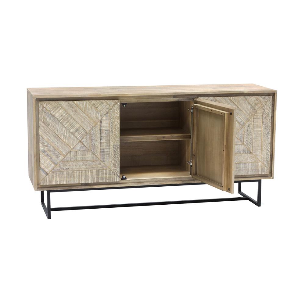 Armen Living - Peridot Sideboard Buffet in Natural Acacia Wood - LCPEBUNAT veiw 3