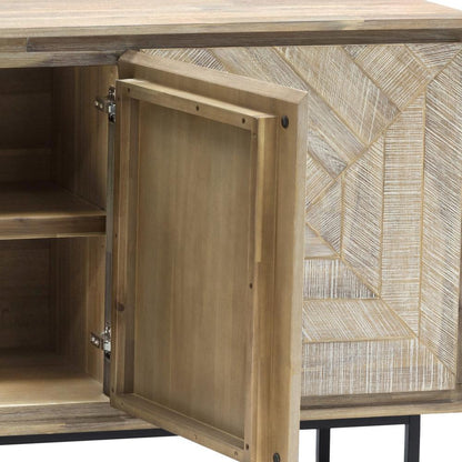 Armen Living - Peridot Sideboard Buffet in Natural Acacia Wood - LCPEBUNAT veiw 4