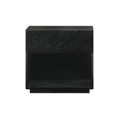 Armen Living - Petra 1 Drawer Wood Nightstand in Black Finish - LCPTLABLK veiw 1