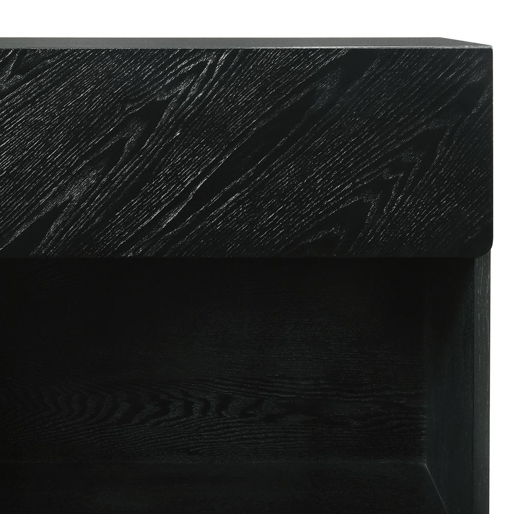 Armen Living - Petra 1 Drawer Wood Nightstand in Black Finish - LCPTLABLK veiw 6