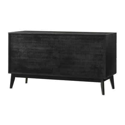 Armen Living - Petra 6 Drawer Wood Dresser in Black Finish - LCPTDRBLK veiw 4