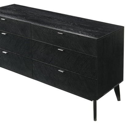 Armen Living - Petra 6 Drawer Wood Dresser in Black Finish - LCPTDRBLK veiw 6
