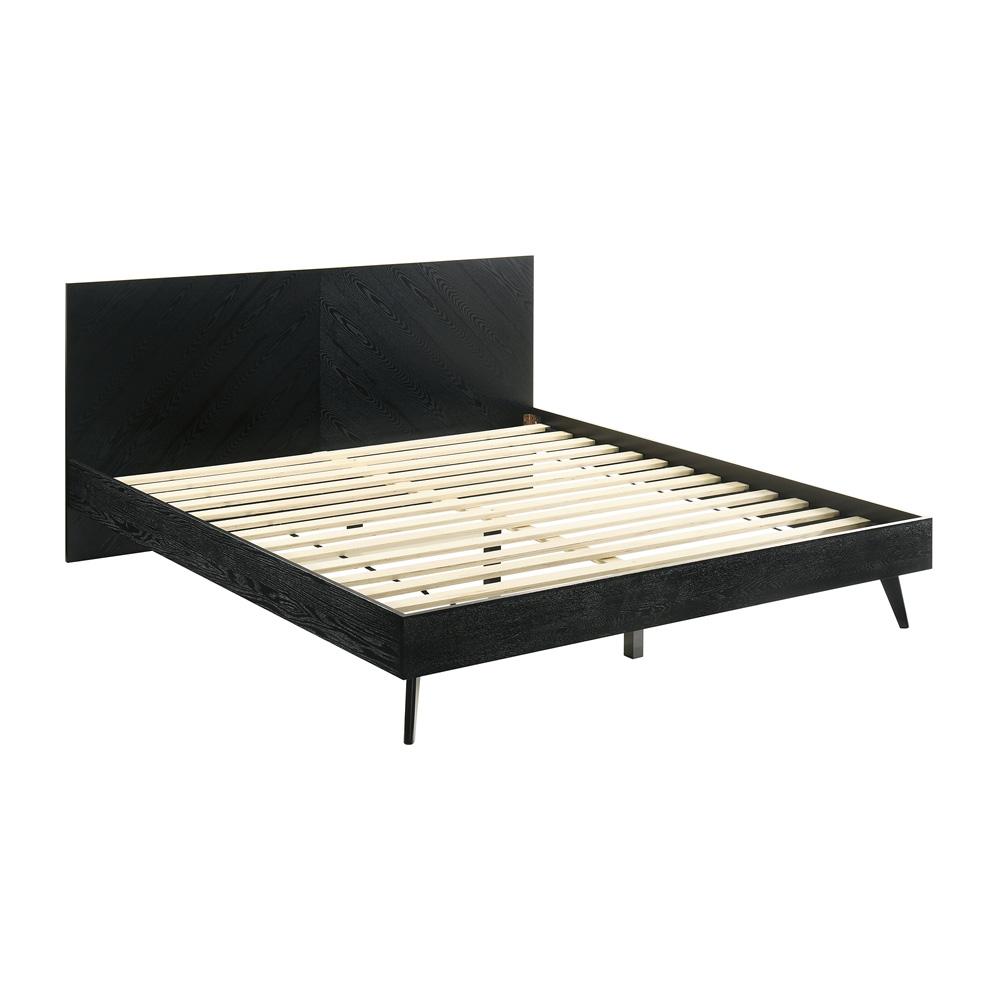 Armen Living - Petra King Platform Wood Bed Frame in Black Finish - LCPTBDKGBLK veiw 2
