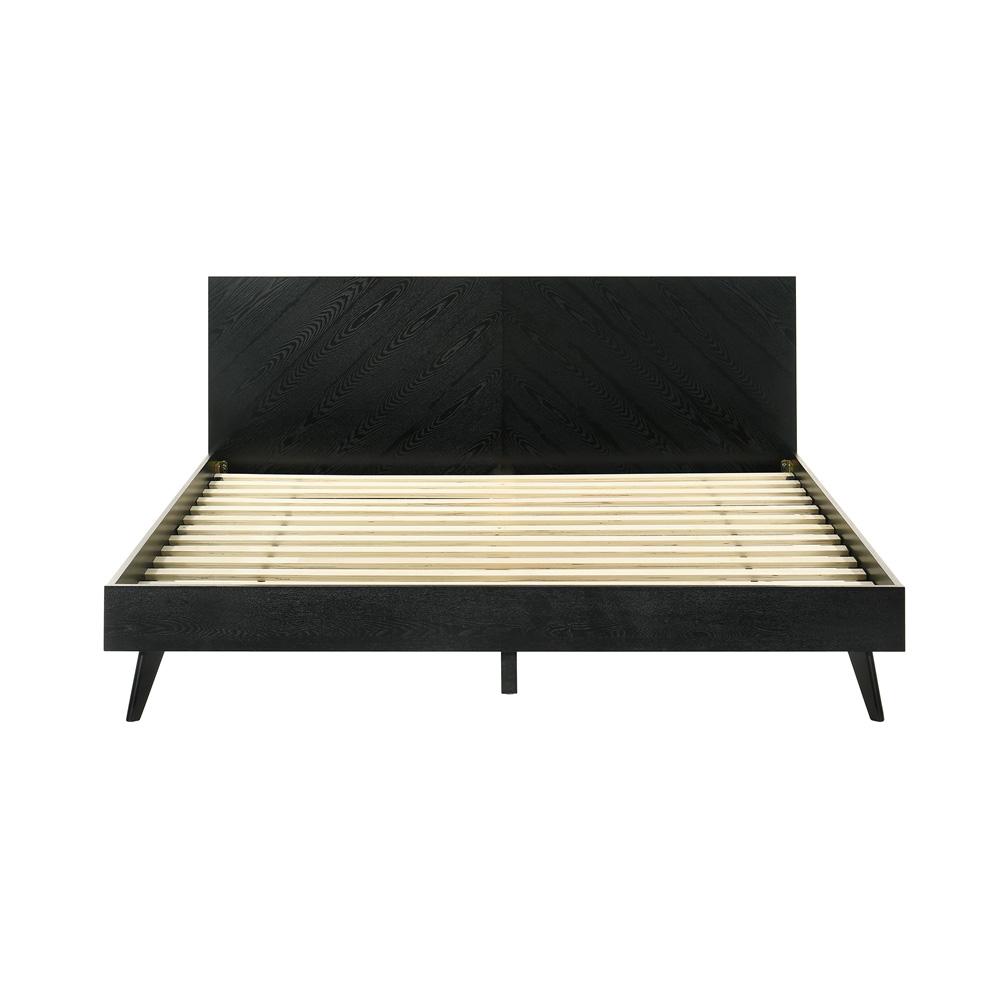 Armen Living - Petra King Platform Wood Bed Frame in Black Finish - LCPTBDKGBLK veiw 3