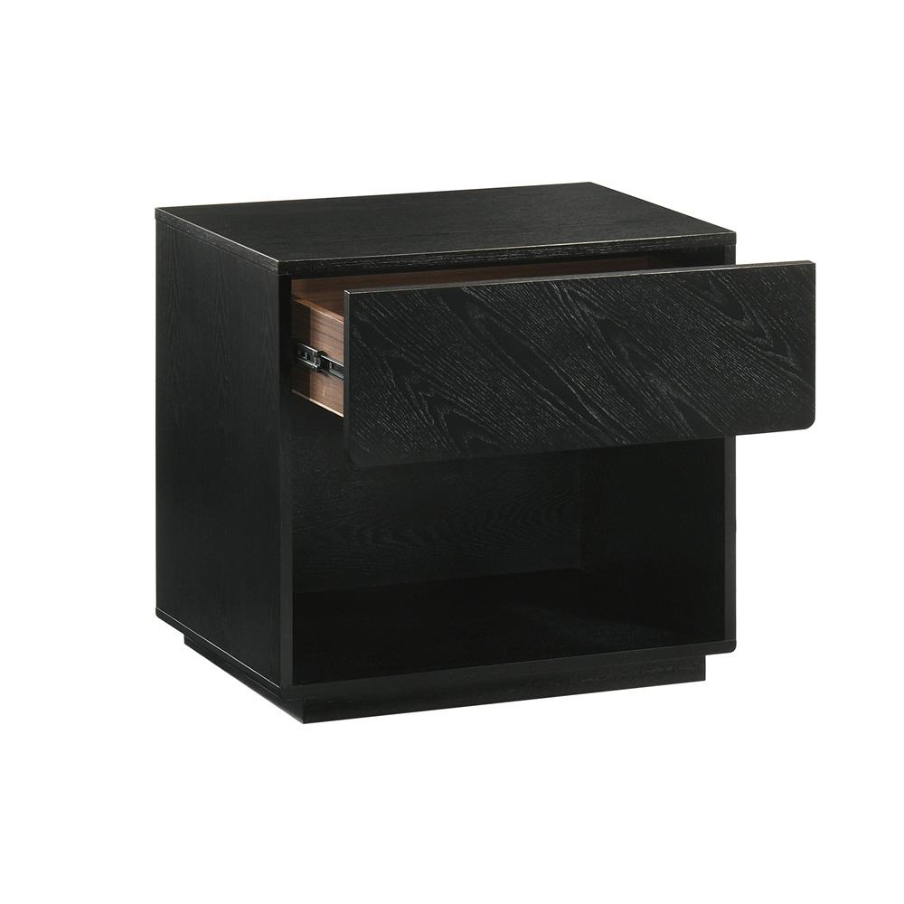 Armen Living - Petra Queen 4 Piece Wood Bedroom Set in Black Finish - SETPTBLKQN4 veiw 7