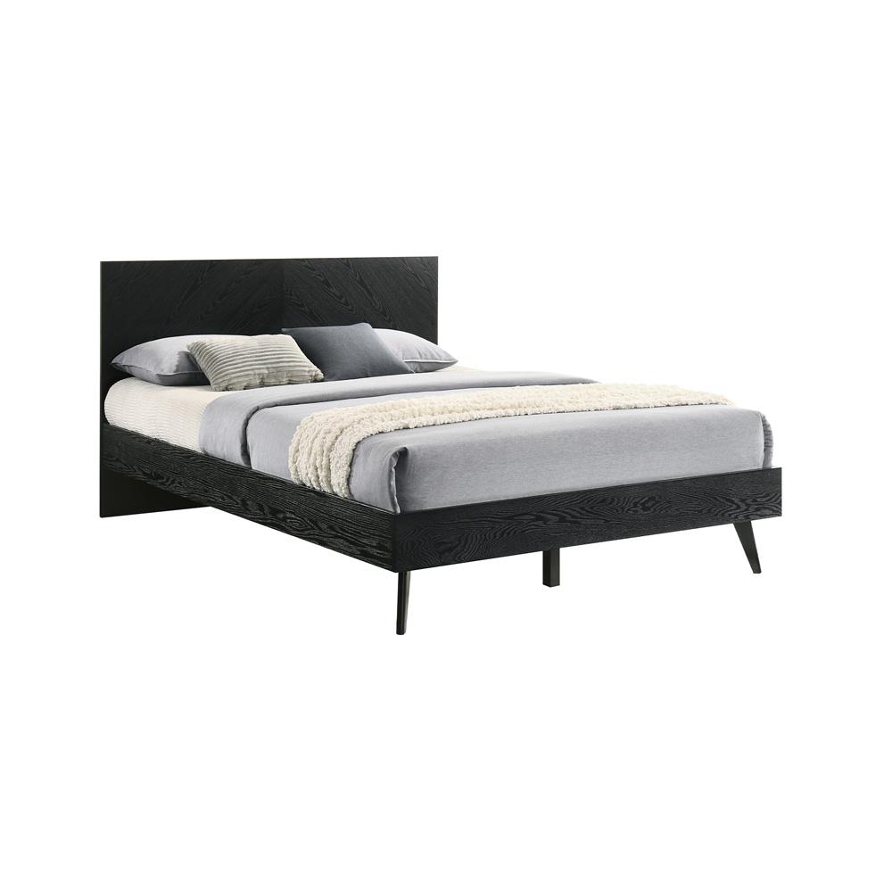 Armen Living - Petra Queen Platform Wood Bed Frame in Black Finish - LCPTBDQNBLK veiw 1