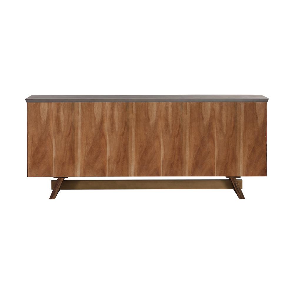 Armen Living - Picadilly 4 Door Sideboard Buffet in Acacia Wood and Concrete - LCPJBUCC veiw 5