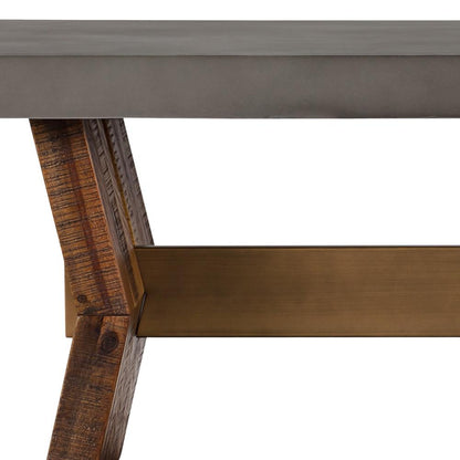 Armen Living - Picadilly Rectangle Coffee Table in Acacia Wood and Concrete - LCPJCOCC veiw 3