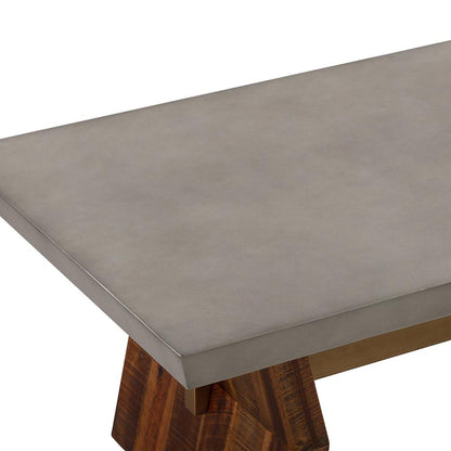 Armen Living - Picadilly Rectangle Coffee Table in Acacia Wood and Concrete - LCPJCOCC veiw 4