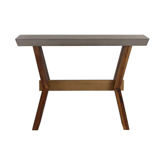 Armen Living - Picadilly Rectangle Console Table in Acacia Wood and Concrete - LCPJCNCC veiw 1