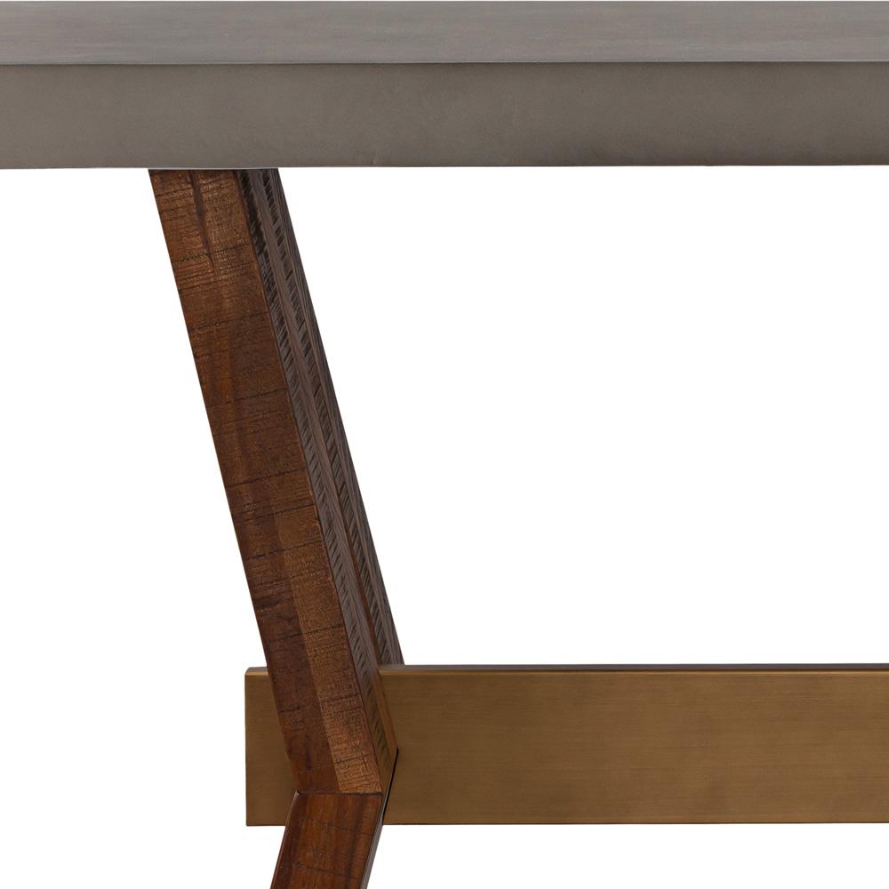 Armen Living - Picadilly Rectangle Console Table in Acacia Wood and Concrete - LCPJCNCC veiw 3