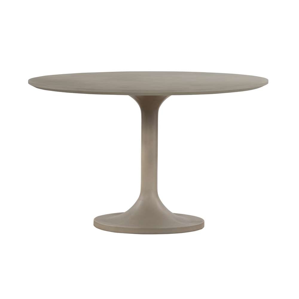 Armen Living - Pippa Concrete and Metal Tulip Round Dining Table - LCPIDICCGR veiw 1