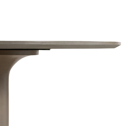 Armen Living - Pippa Concrete and Metal Tulip Round Dining Table - LCPIDICCGR veiw 3