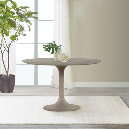 Armen Living - Pippa Concrete and Metal Tulip Round Dining Table - LCPIDICCGR veiw 6