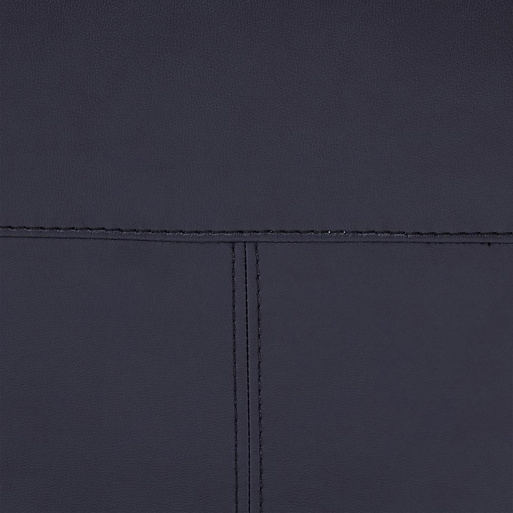 Armen Living - Primrose Contemporary Sofa in Dark Metal Finish and Navy Genuine Leather - LCPR3NV veiw 6