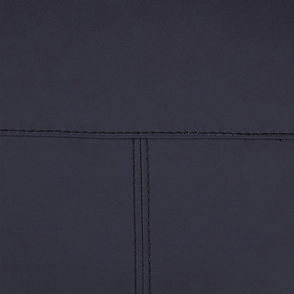 Armen Living - Primrose Contemporary Sofa in Dark Metal Finish and Navy Genuine Leather - LCPR3NV veiw 6