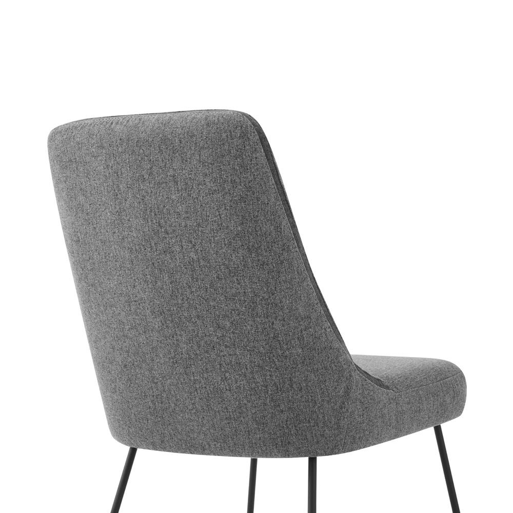 Armen Living - Quartz Gray Fabric and Metal Dining Room Chairs (Set of 2) - LCQRSIGR - CLOSEOUT veiw 5
