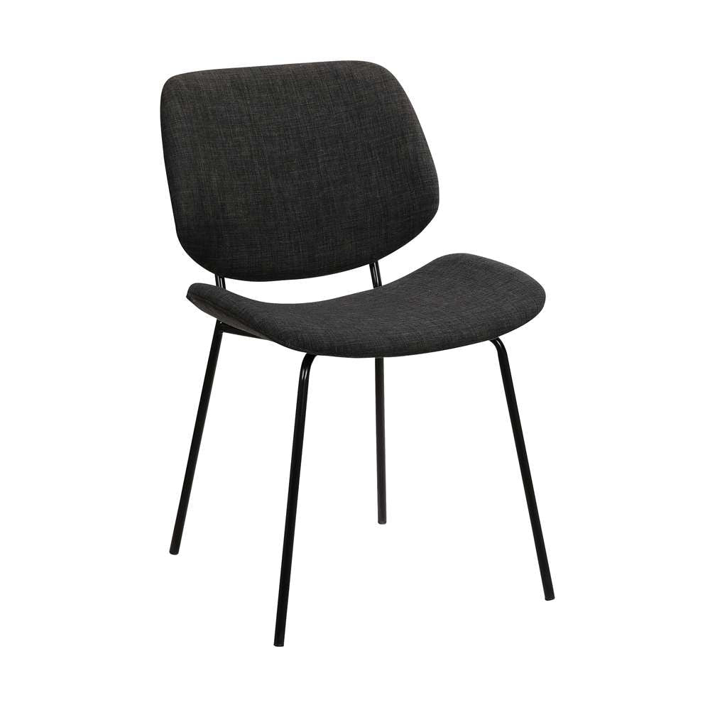 Armen Living - Quest Charcoal Modern Dining Accent Chair - LCQUSIBLCH veiw 1